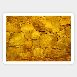 Gold stone pattern print Sticker